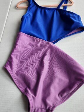 CAT&JACK Girl's Blue and Purple, Size 8, Swimsuit